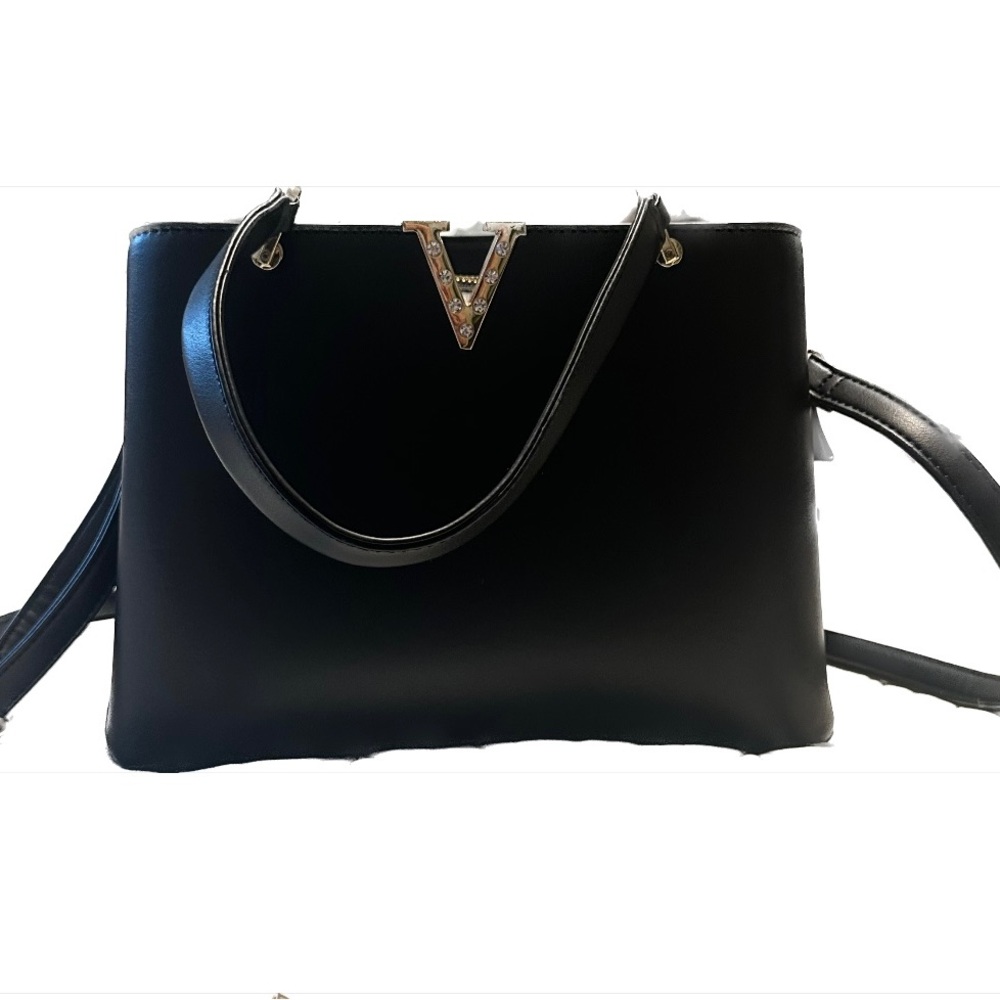 Crossi satchel crossbody hand bag with shoulder strap